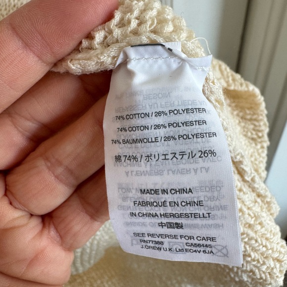 NWT J.Crew Swing Flare Sleeve sweater in cream size small - Picture 6 of 9